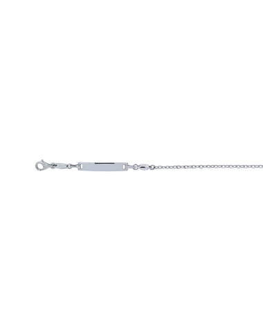 18CT W/G OVAL TRACE ID 16cm